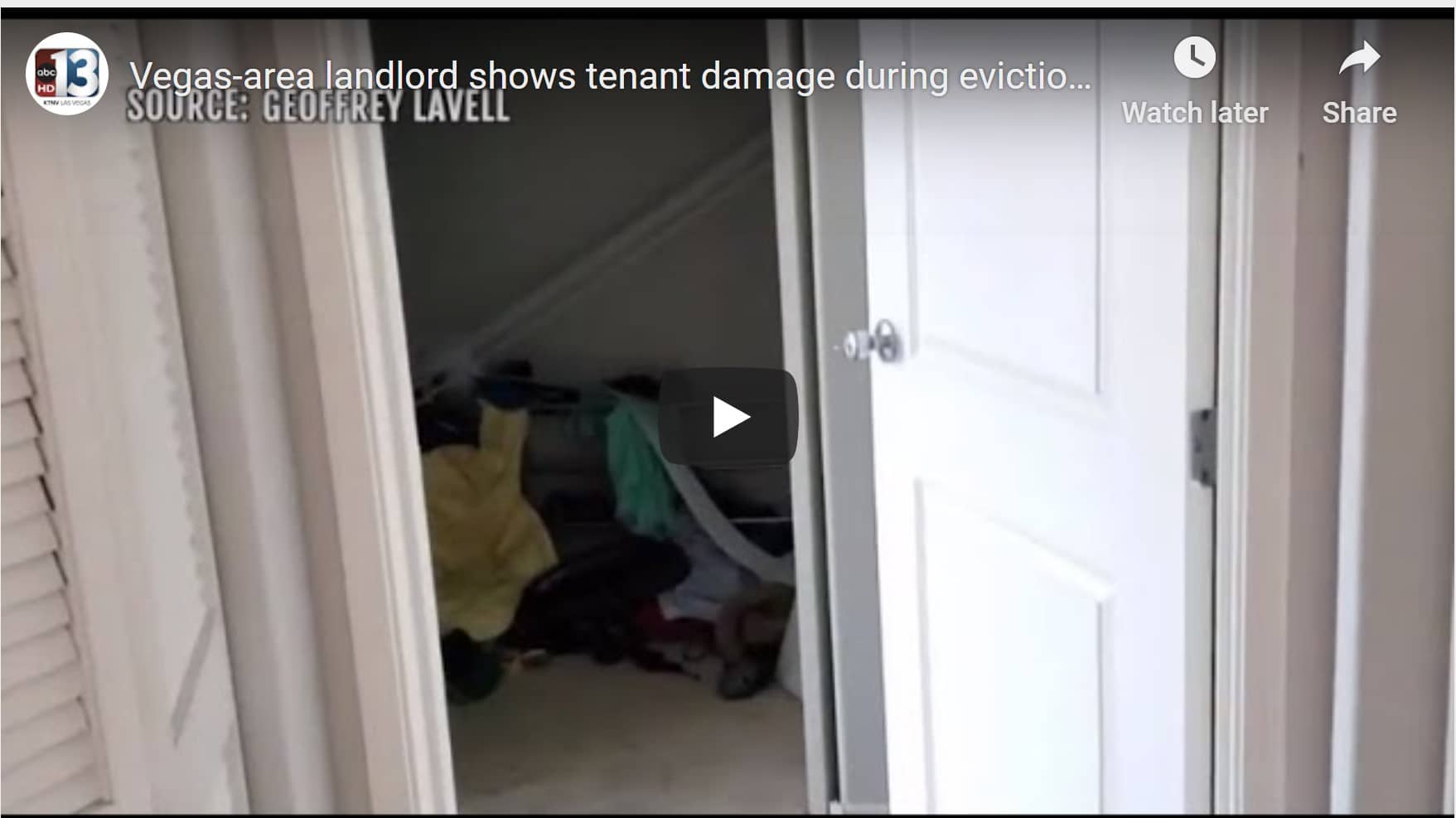 Vegas-area landlord shows tenant damage during eviction moratorium